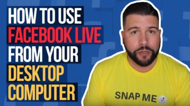 How to Use Facebook Live From Your Desktop Computer