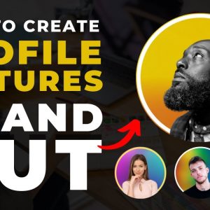 How To Create Awesome Profile Pictures for Instagram, LinkedIn, FB,  & YouTube (Profile Pics Ideas)