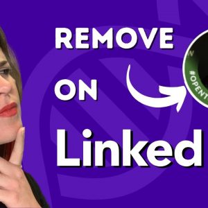 How to remove LinkedIn open to work photo frame | LinkedIn profile tips | Lauren Kress