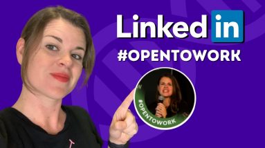 How to get LinkedIn open to work photo frame on profile | LinkedIn Profile Tips | Lauren Kress