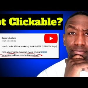 Easy Way To QUICKLY Add A Clickable Link To Your Youtube Description