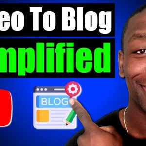 How To Turn Your Youtube Video Into Blog Post (FAST & EASY)